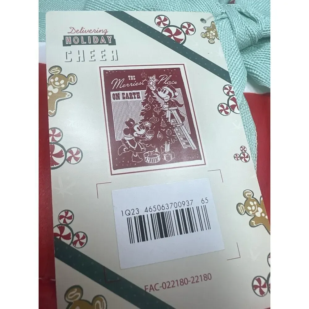 Disney Minnie Mickey Christmas Sherpa Throw Blanket 50